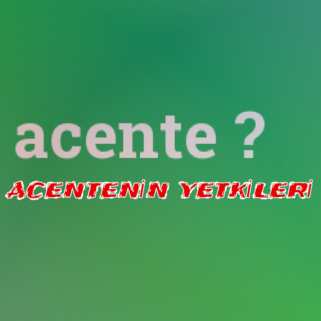 acente yetkileri